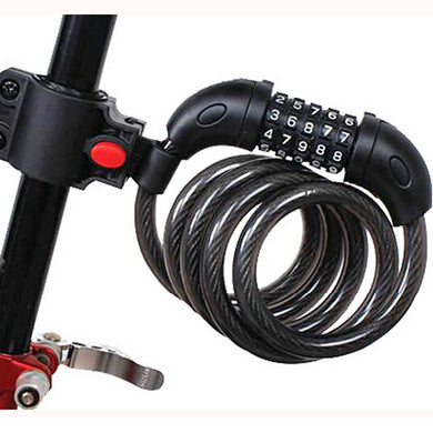 Steel Bicycle Cable with Combination Code Lock